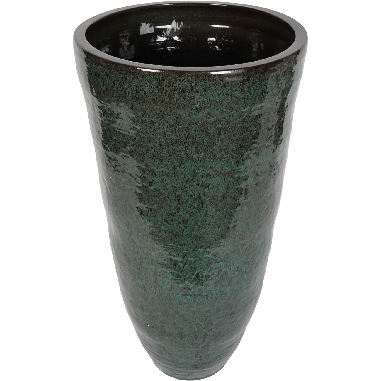 Mederno Reactive Glaze Ceramic Green Tall Planter 112cm XL